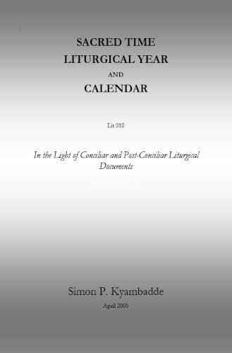 Cover of Time Liturgical Year and Calendar
